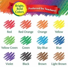Crayola erasable colored pencils bulk 12 RED-ORANGE