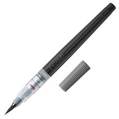 Pentel Color Fude Brush Pen Gray Art Brush Pen for Creative Writing and Drawing