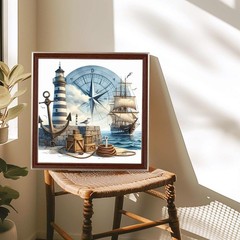 AMORARS Lighthouse Ship Diamond Art Kits for Adults – 5D Multicolour