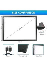 NXENTC Rechargeable Light Pad for Tracing, Battery Powered LED Ultra Thin Tracer