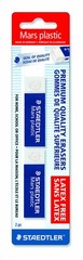 STAEDTLER Mars Plastic Vinyl Erasers (2-Pack), White Office Product