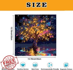 Paint by Numbers for Adults and Kids Beginner, Tree of Life Painting by Numbe…