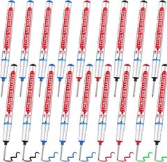 24 Pcs Long Nib Marker Long Head Deep Hole Marker Pen for Crafters 20Mm Drill Ho