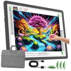 Rechargeable A3 Light Pad with Carry Bag for Diamond A3 with Bag Black