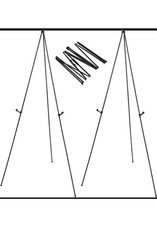 Folding Display Easel – Set Of 2 Magicfly Stands 63 Inch Black