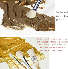 Sdanart Gilding Brush Set,7 PCS Professional Goat Hair Blend Mop Brush Set for A
