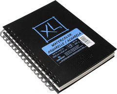 Canson XL Series Art Book Watercolor, Midweight White Paper, Side Wire Binding,