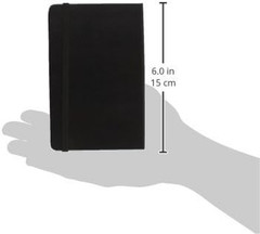 Art Sketchbook, Hard Cover, Pocket (3.5″ X 5.5″) Plain/Blank, Black, 80 Pages