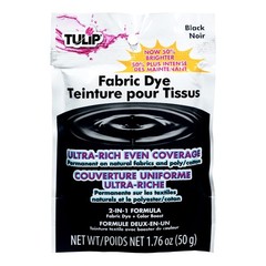 Tulip Permanent Fabric Dye Powder, W 4.5 in X L 0.83 X H 3.13 in, Black