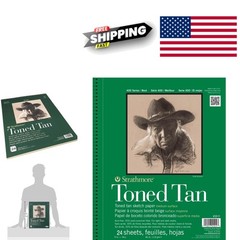 11 X 14 Inch Toned Sketch Pad Tan Color 50 Sheets Acid Free Paper Medium Surface