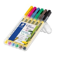 Staedtler Noris Writing Pen Fineliner 6/Pk Asst Color Sketch School Office Draw