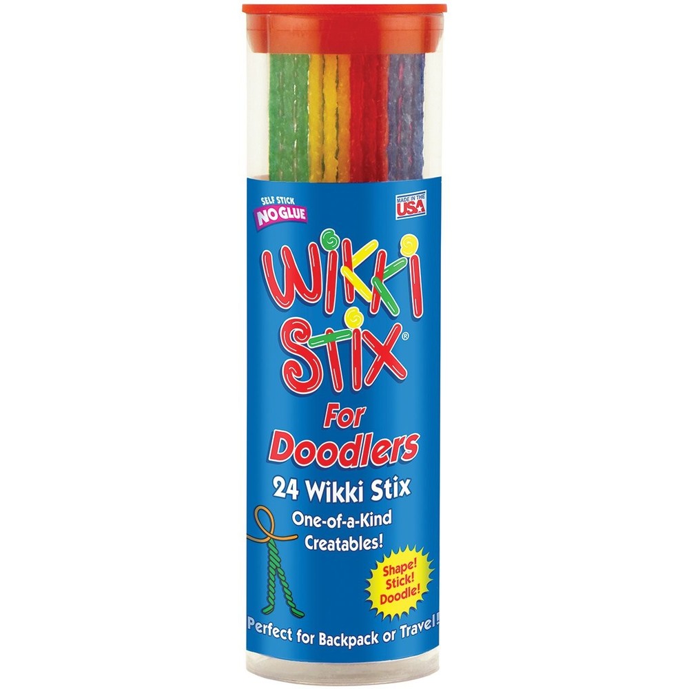 Wikki Stix Doodler Travel Toy for Kids – 24 Reusable Wax Sticks for Sensory P…