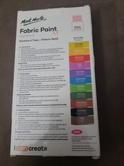 Mont Marte Signature Fabric Paint, 12pc x 0.7oz (20ml), Suitable for DIY Fash…