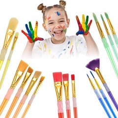 15Pcs Paint Brushes Value Pack, Includes 15 Different Types Large, Multicolor