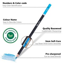 75 PCS Colored Pencils for Adult Coloring Books, 72 Colored Pencils with Zipp…