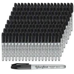 Yocfon Permanent Markers Bulk, 144 Count Black 1 (Pack of 144),