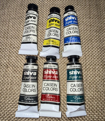 Richeson Casein Shiva Signa-Sein Color Basic Set Lot of 6 Paint 37ml each