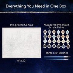 Harry Potter Art by Numbers Kit – Hogwarts Castle Paint Set