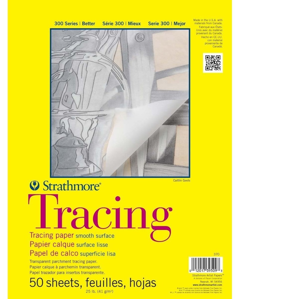 300 Series Tracing Paper Pad – 11×14, 50 Sheets, Heavyweight Artist Quality