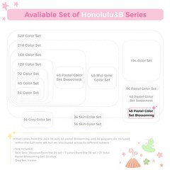 Ohuhu Pastel Alcohol Brush Markers 48 Colors of Honolulu Blossoming Alcohol B…