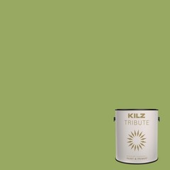 KILZ TRIBUTE Paint & Primer, Interior, Eggshell, Lush Green, 1 Gallon