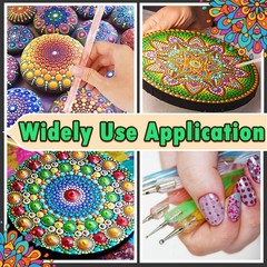 Mandala Dotting Tools Painting Kit – Rock Dot Paint Stencils Tool Set Art Craft