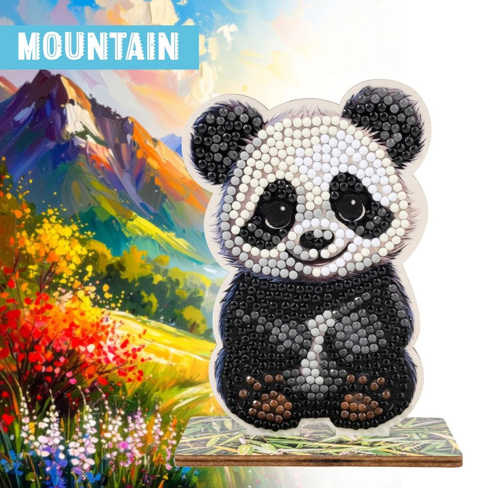 CraftBuddyUS PANDA Crystal Art Wildlife Buddies