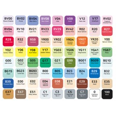Copic Marker 72 Piece Ciao Set A – Artist Markers Anime Comic Manga