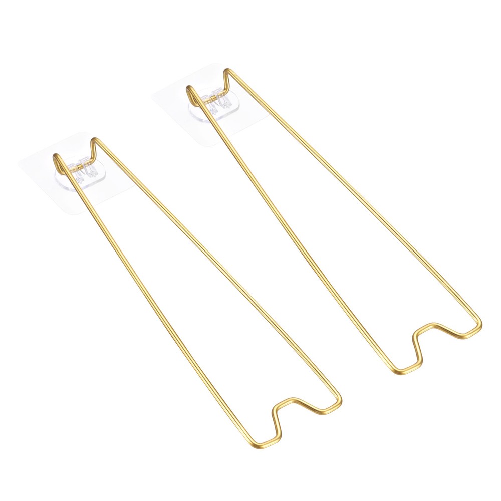 9.1″ Adhesive Easel Back, 2 Pcs Metal Picture Frame Back Stand, Gold