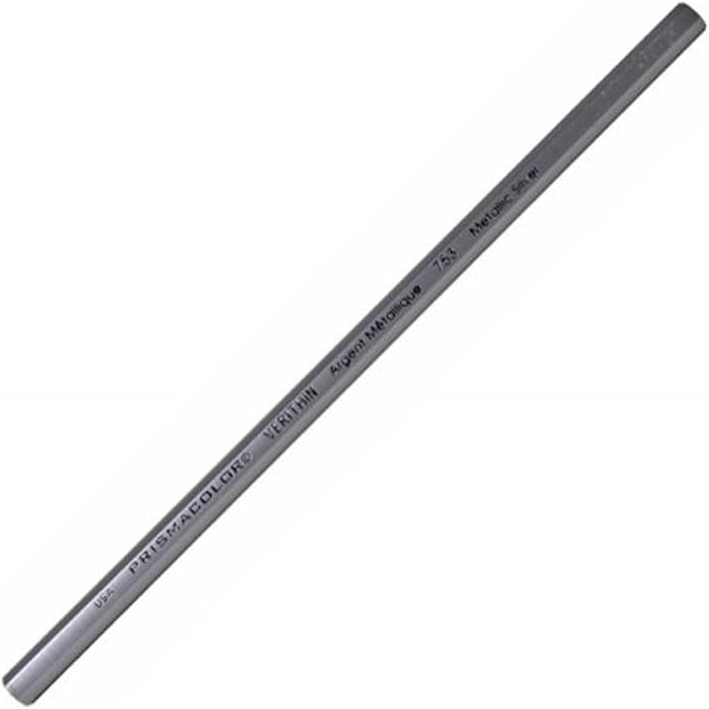 Prismacolor Verithin Colored Pencils, Metallic Silver, (02460) ( Pack of 12 )