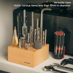 2Pcs Beechwood Pencil and Brush Holders: 36 Holes Paint Brush Storage 2-PACK