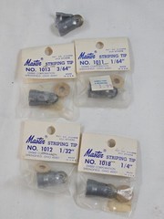 Vintage Badger 250 Basic Spray Gun Airbrush System Kit w/ Master Striping Tips &