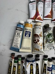 Large Lot Of Vintage Oil Paints – Alexander, Daler Rowney, Liquitex & More