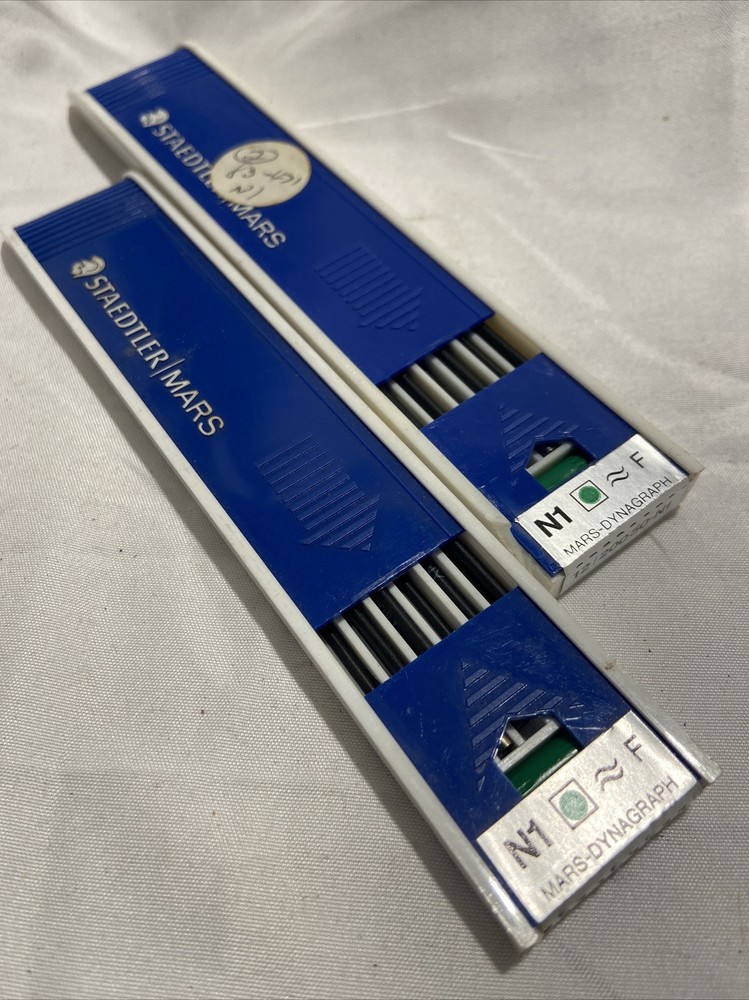 Vintage Staedtler Mars 200 50-N1 (F) Dynagraph Leads 12 per Box 2 boxes