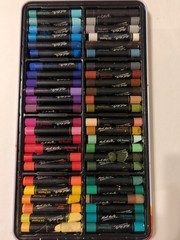 Oil Pastels in Tin Box Signature 48pc, 48 Assorted Colors, Vibrant Oil Pastel B7