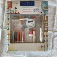 Faber-Castell Texture Luxe & Gelatos Mixed Media Kit 23 Pieces MPN 770502 new