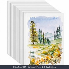TaoBary 300 Pcs Watercolor Paper Bulk 8.5×11 Inch White Cold Press Watercolor Pa