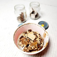 Metallic Artist Crafter Lot Vintage Gold Leaf Bronze Powder Wooden Applique Spra