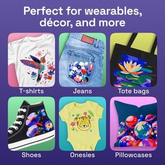 36 Fabric Markers for Clothes and Textiles – Permanent No-Bleed Fabric Decora…