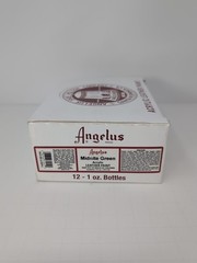 (12) 1 Oz Bottles Of Angelus Acrylic Leather Midnite Green Paint New