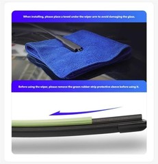 Dual Rubber Blade Windshield Wipers For 2025 2024 2023 2022 2021 Jeep Wrangler