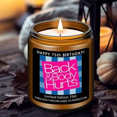 Homsolver 75th Birthday Gifts for Women Men, Happy Medium, Brown