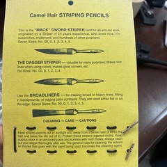 MACK Sword Striper For PAINT TOUCH-UP BRUSH 20 SERIES Size 2