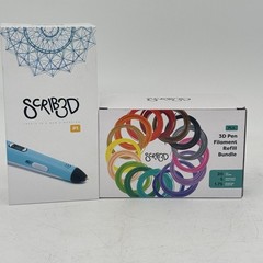 SCRIB3D P1 3D Printing Pen with Display – 3D Pen + Charger + 20 Pack Bundle NEW