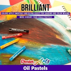 Artistic Excellence: 50 Color Oil Pastels for Blending & Shading Masterpieces