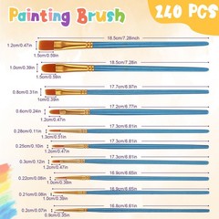 312 Pcs Canvas with Easel Set 8 x 10 Inch Canvas Boards with Wooden Easels, P…