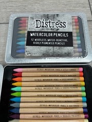 Tim Holtz Distress Watercolor Pencils Sets 1 2 3 Woodless Water Reactive 36pcs