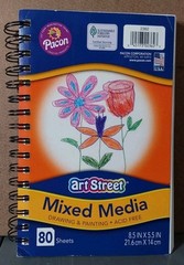 Pacon Art Street Mixed Media Drawing Painting Paper Acid Free 80 Sheets 8.5×5