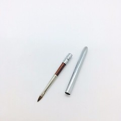 1Pc Triangular Tip Nail Makeup Art Brush #1 Metal Handle 100% Red Kolinsky Sable