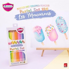 Pastel Colored Pencils 12 Colors for Kids and Adults Coloring (LES MACARONS P…